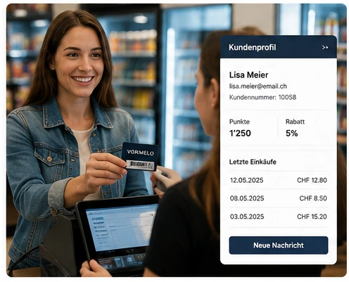 Vormelo Kunden und Loyalty für Kioske & Shops